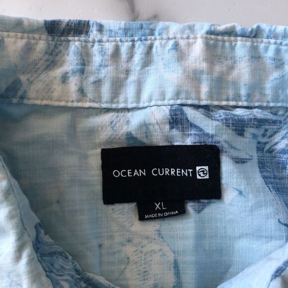 Ocean Current Short Sleeve Button Up Mens XL - Picture 2 of 9